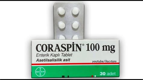 coraspin 100 mg nedir ne için kullanılır